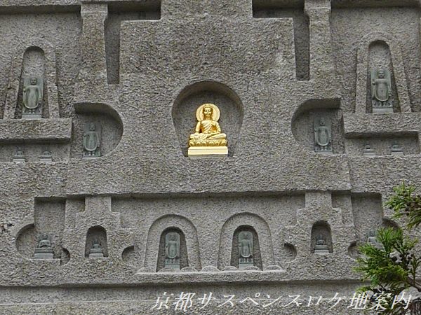 外壁の釈迦像